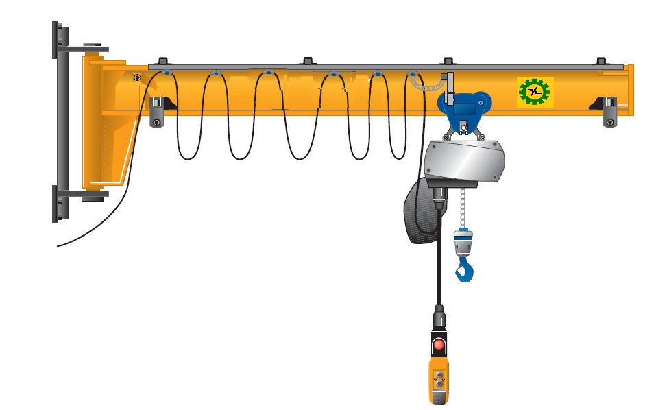 wall mounted jib crane Jib Cranes in Greater Noida